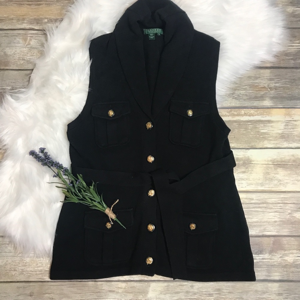 Lauren by Ralph Lauren Sweater Vest Sz PM